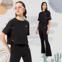 WS🙂 女款 NIKE TEE 皺摺T 開岔 短T 短袖 NIKE短T NIKE短袖 短版 DV7871 上衣-規格圖9