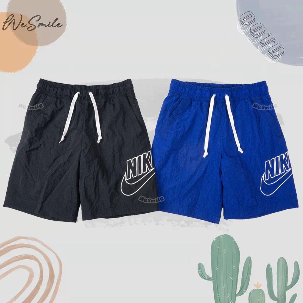 WS🙂 男款 NIKE 描邊刺繡 大勾 短褲 NIKE短褲 運動短褲 健身褲 NIKE褲 DB3811  梭織短褲 褲-細節圖3