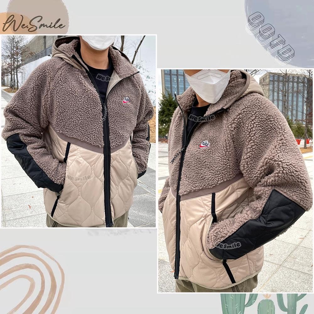 WS🙂 男女款 毛絨 NIKE NSW JKT 外套 連帽外套 NIKE外套 絨毛外套 羊羔絨外套 CU4447 保暖-細節圖4