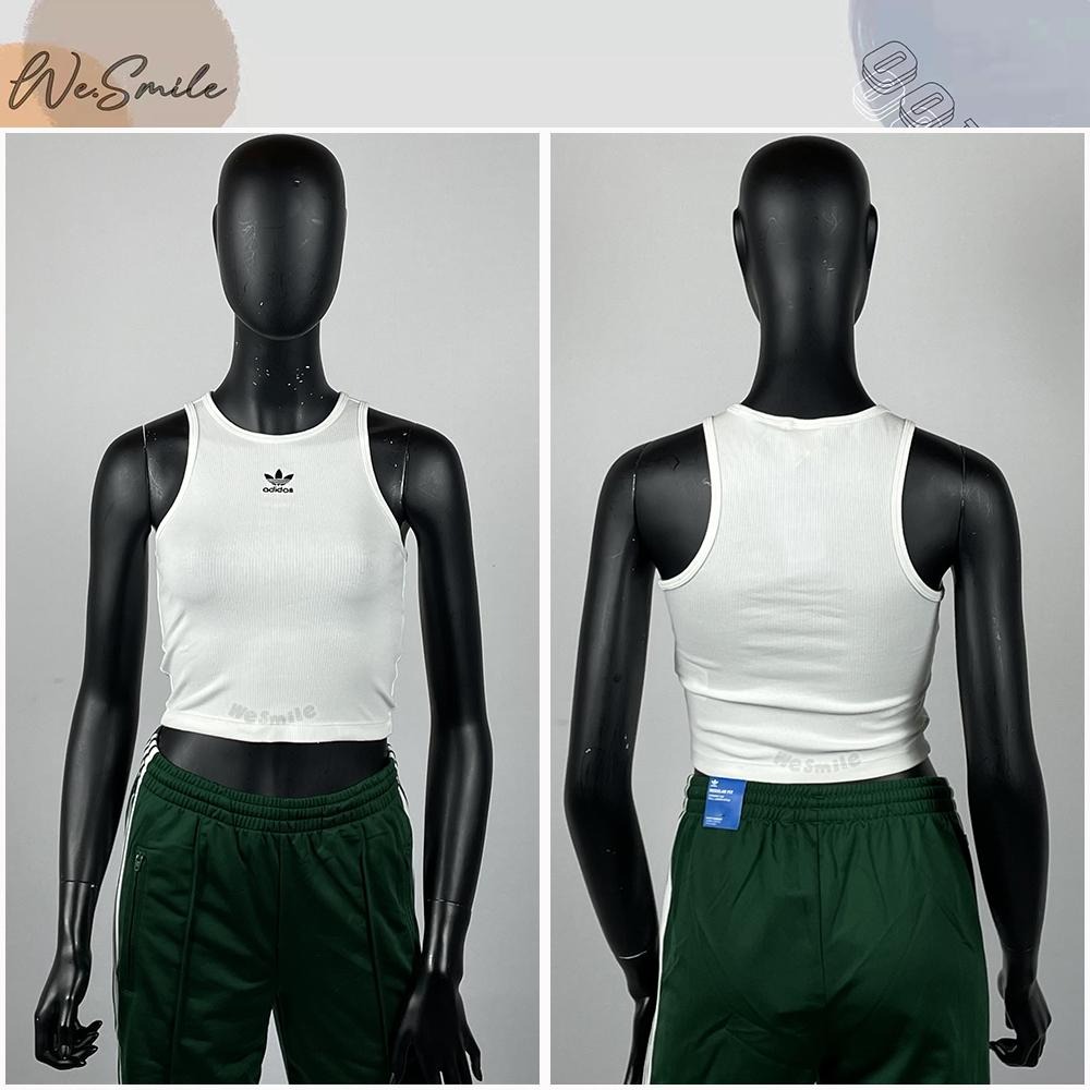 WS🙂女款 短版 ADIDAS TANK RIB 三葉草 削肩背心 背心 小背心 短版背心 IB9110 IB9111-細節圖5