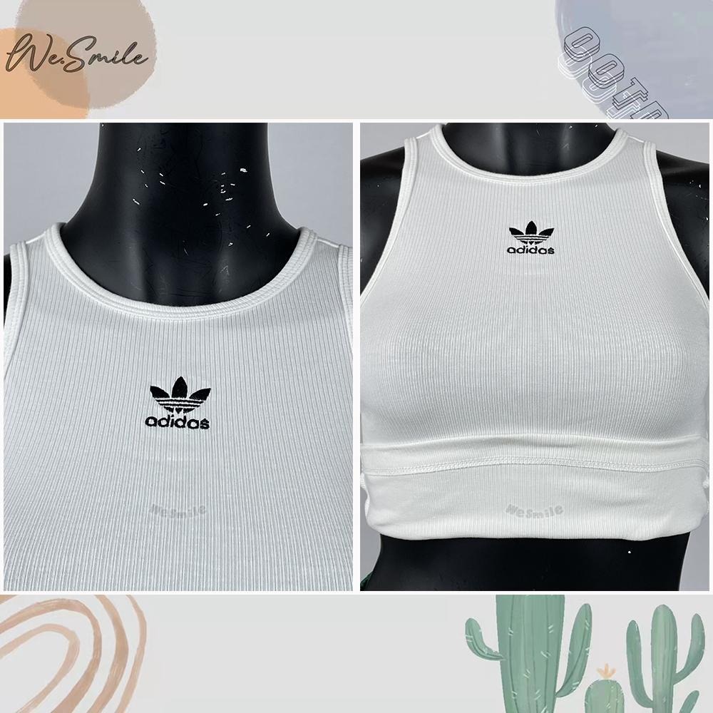 WS🙂女款 短版 ADIDAS TANK RIB 三葉草 削肩背心 背心 小背心 短版背心 IB9110 IB9111-細節圖7