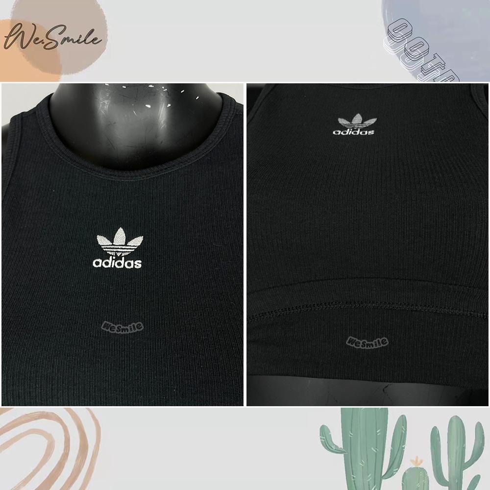 WS🙂女款 短版 ADIDAS TANK RIB 三葉草 削肩背心 背心 小背心 短版背心 IB9110 IB9111-細節圖8