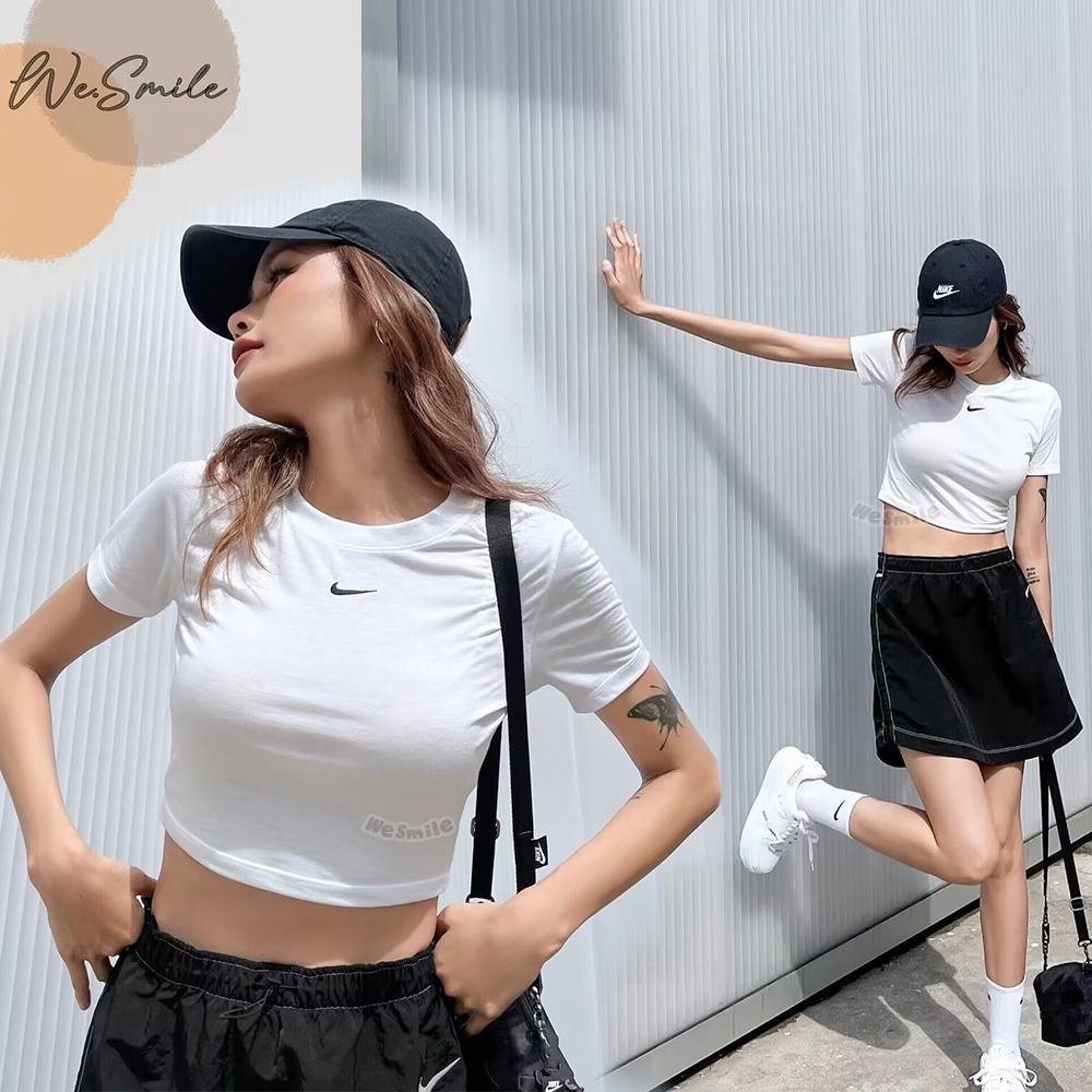 WS🙂女款 短版 NIKE ESSNTL TEE NIKE短T NIKE短袖 短T 短袖 上衣 FB2874 短版上衣-細節圖3