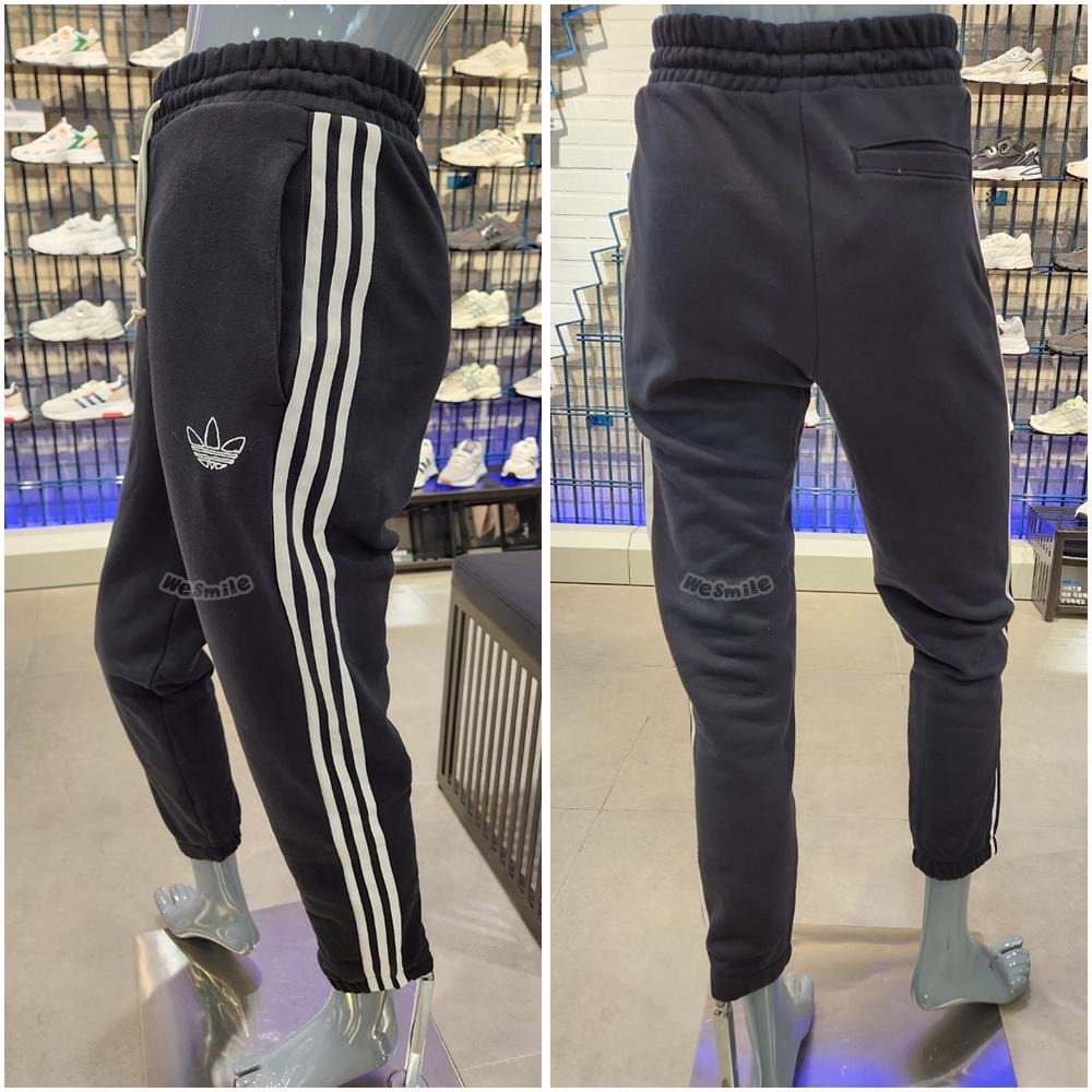 WS  ADIDAS TRF PANT 三線褲 愛迪達 棉褲 縮口褲 三葉草 棉長褲 IC8125 IC8124 健身褲-細節圖3