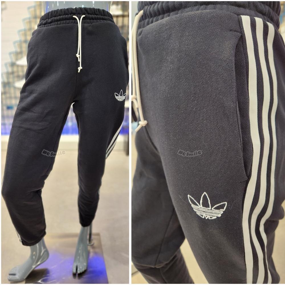 WS  ADIDAS TRF PANT 三線褲 愛迪達 棉褲 縮口褲 三葉草 棉長褲 IC8125 IC8124 健身褲-細節圖5