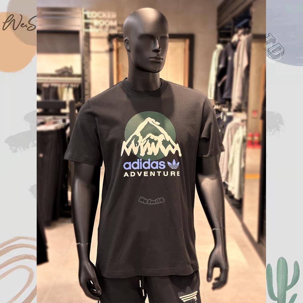 WS 男女款 ADIDAS 山脈T 三葉草 愛迪達 短袖 短T 上衣 情侶T 三葉草短T 愛迪達短T IC2360 情侶-細節圖2