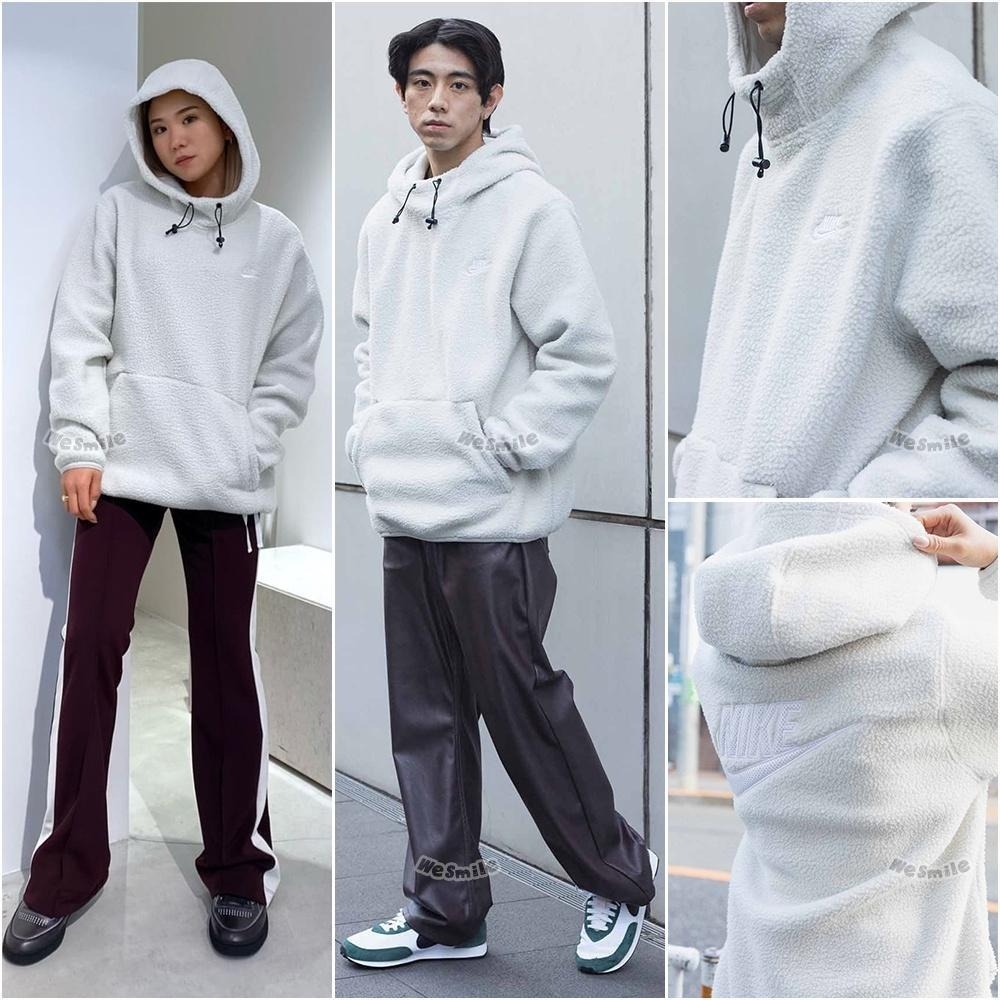 WS🙂超好看 毛絨 NIKE HOODIE NIKE帽T 帽T 羊羔毛 毛絨帽T 絨毛帽T 羊羔毛帽T DD5014-細節圖3