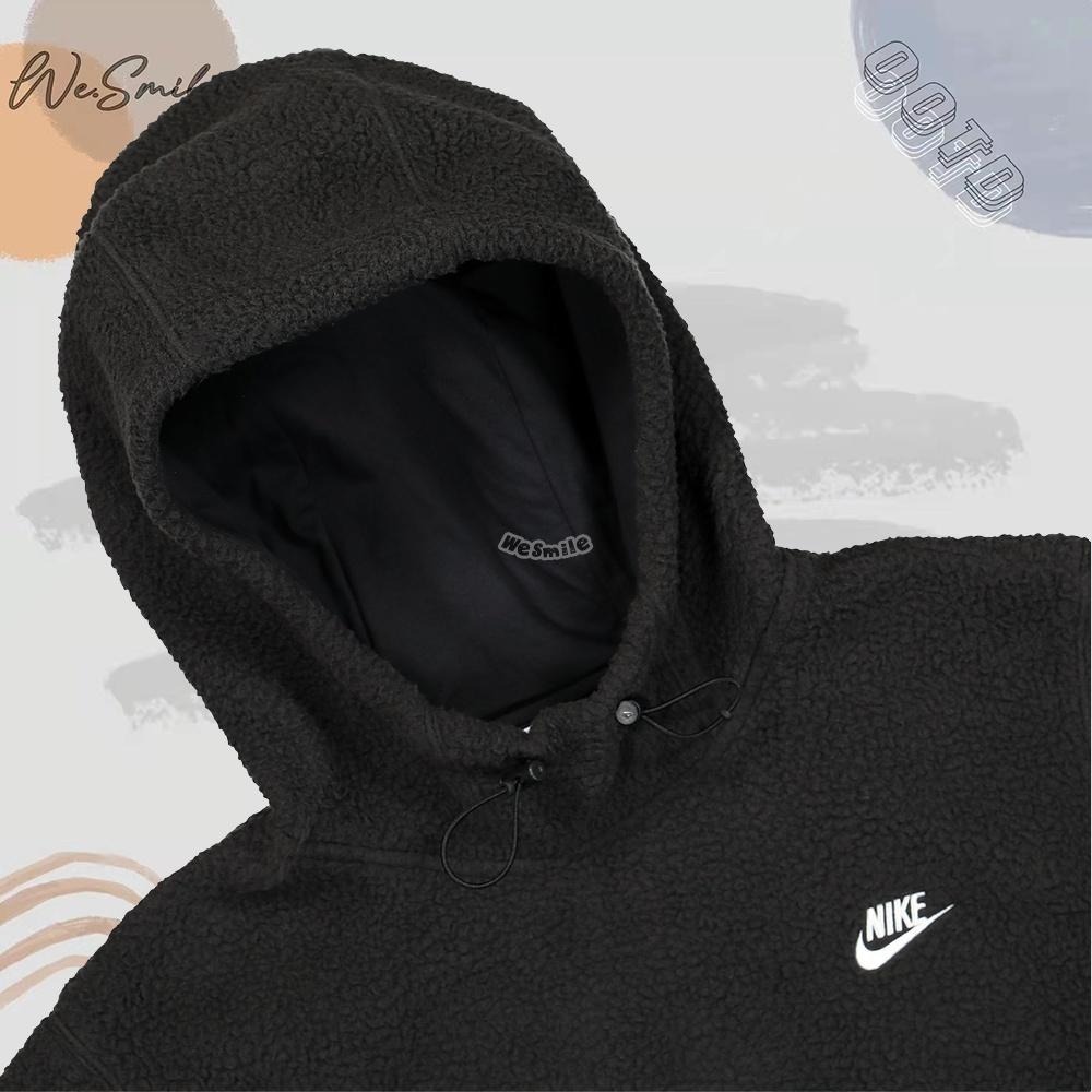 WS🙂超好看 毛絨 NIKE HOODIE NIKE帽T 帽T 羊羔毛 毛絨帽T 絨毛帽T 羊羔毛帽T DD5014-細節圖7