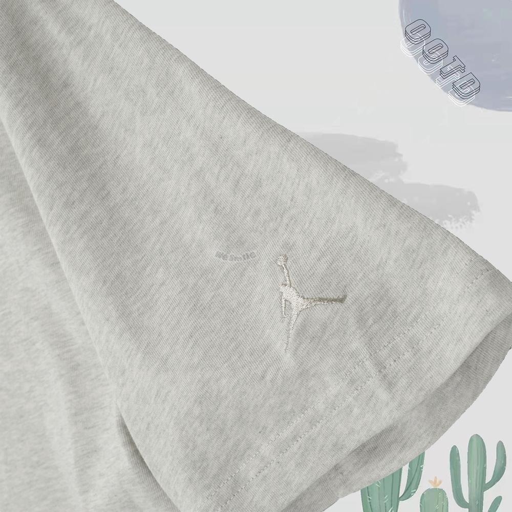 WS🙂男款 刺繡 JORDAN Tee 短t 短袖 喬丹 棉t JORDAN短T 喬丹短T 飛人 FJ1970 上衣-細節圖5