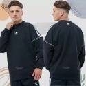 WS🙂男款 刺繡 ADIDAS ESTL CREW 大學T 三葉草大學T 愛迪達大學T 三葉草 愛迪達 HK7344-規格圖9