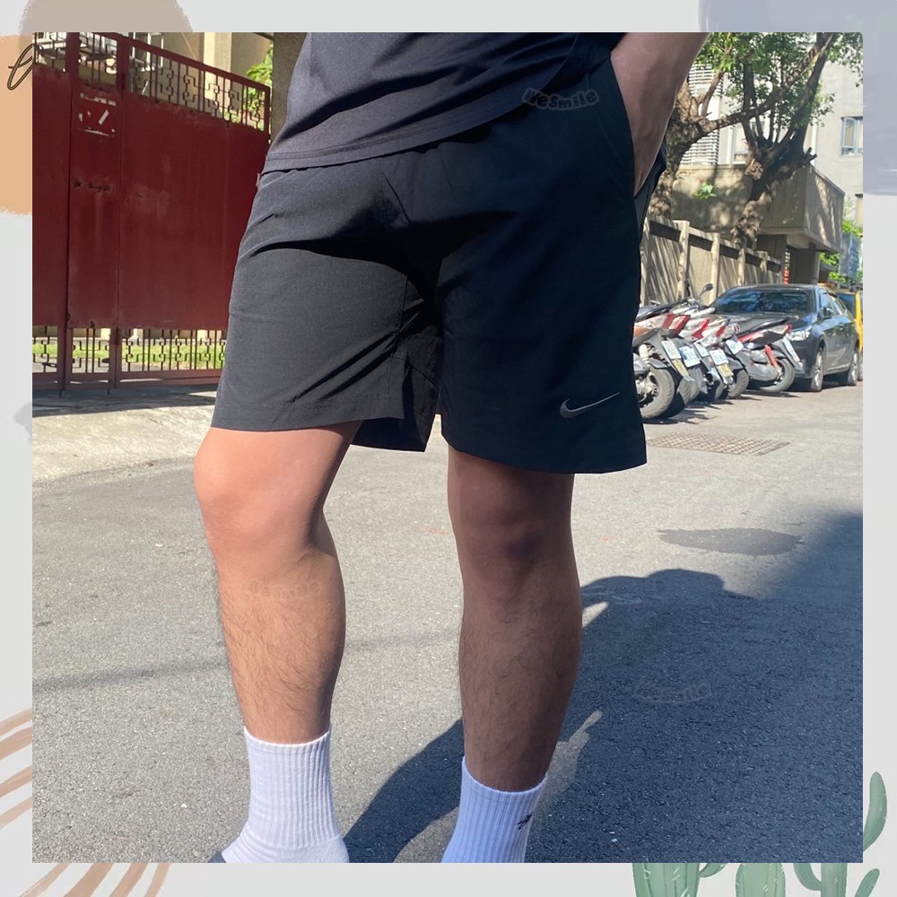 WS🙂男款 NIKE 速乾 短褲 NIKE短褲 海灘褲 膝上褲 慢跑褲 健身褲 AT3720 健身褲 NIKE膝上褲-細節圖3