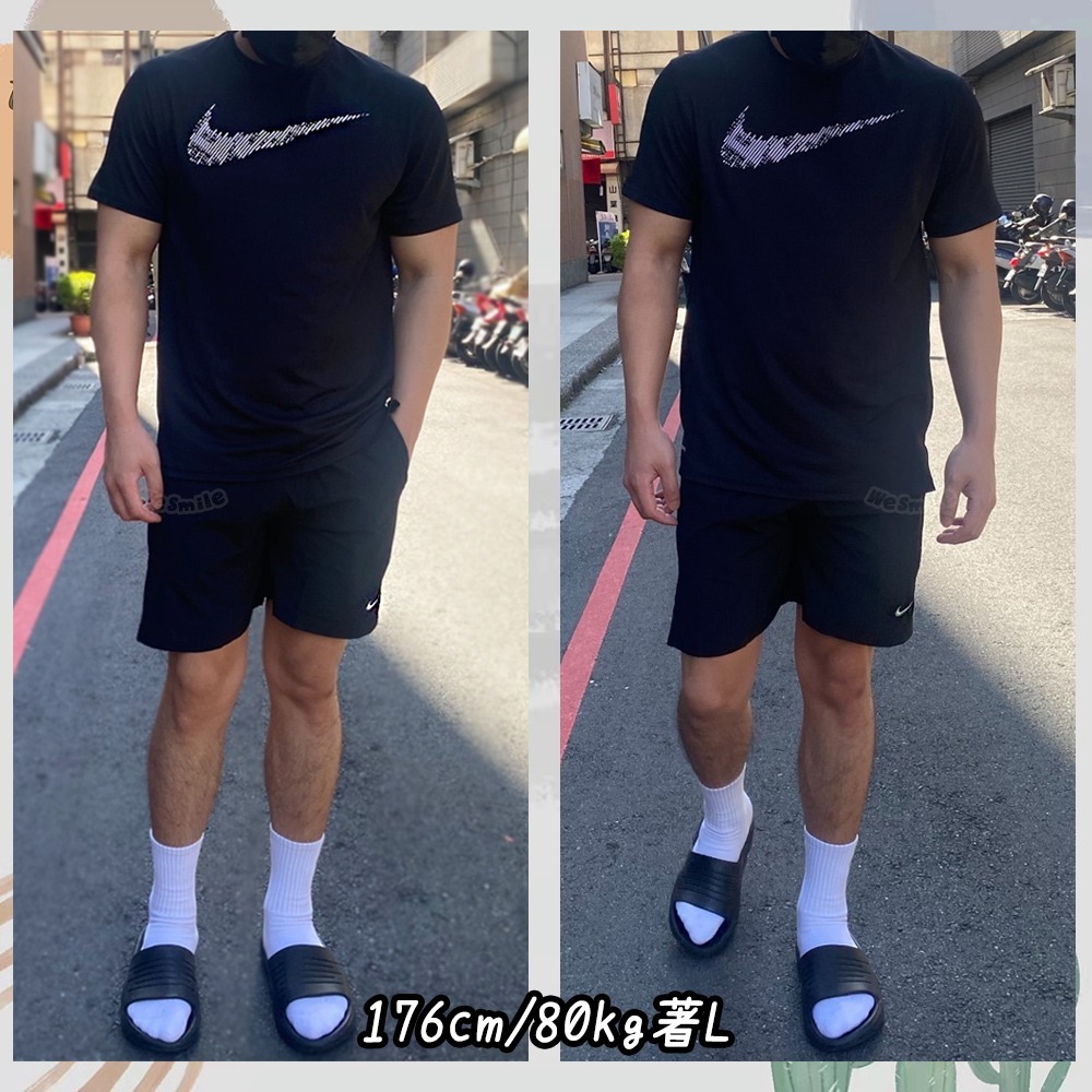 WS🙂男款 NIKE 速乾 短褲 NIKE短褲 海灘褲 膝上褲 慢跑褲 健身褲 AT3720 健身褲 NIKE膝上褲-細節圖5