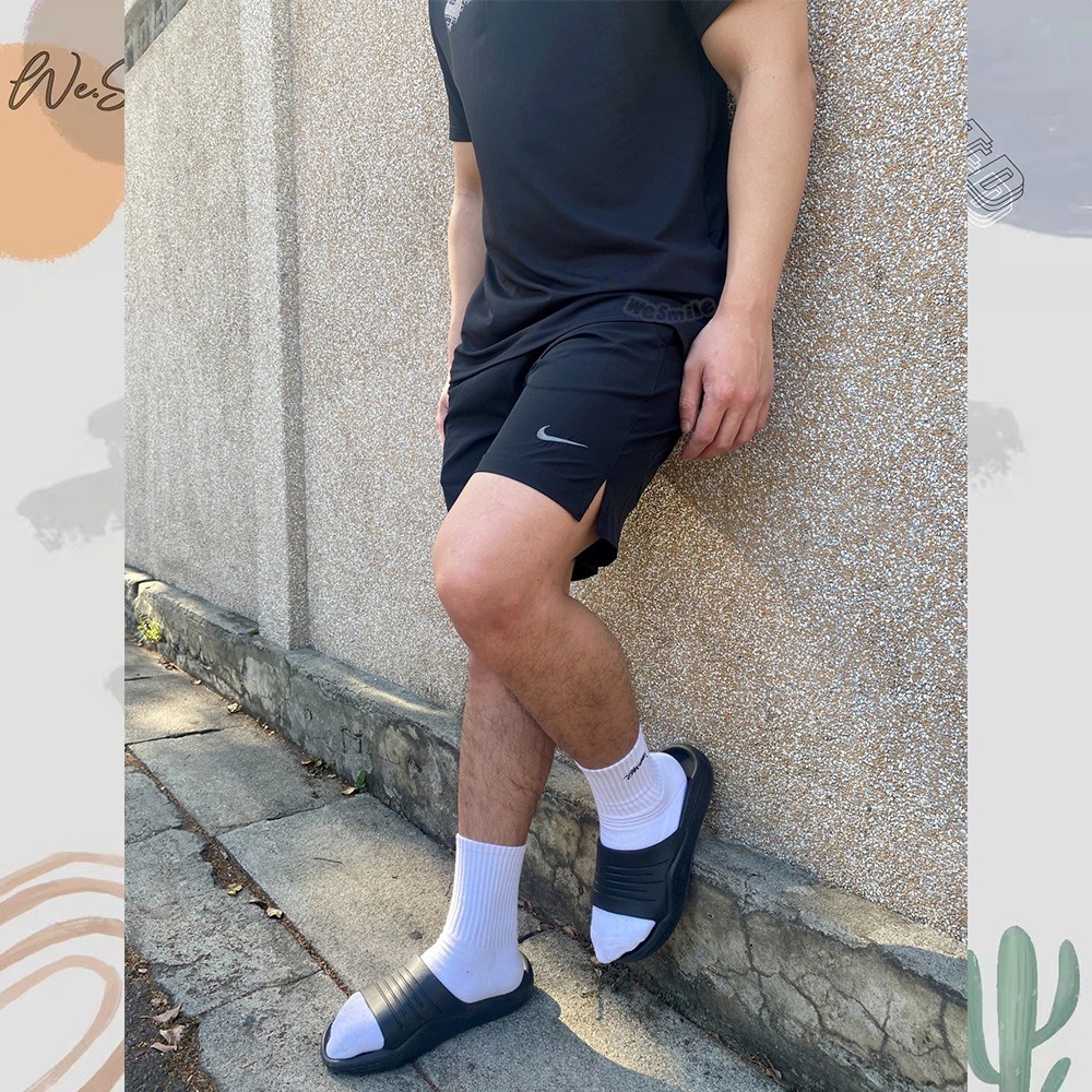 WS🙂男款 NIKE 速乾 短褲 NIKE短褲 海灘褲 膝上褲 慢跑褲 健身褲 AT3720 健身褲 NIKE膝上褲-細節圖6