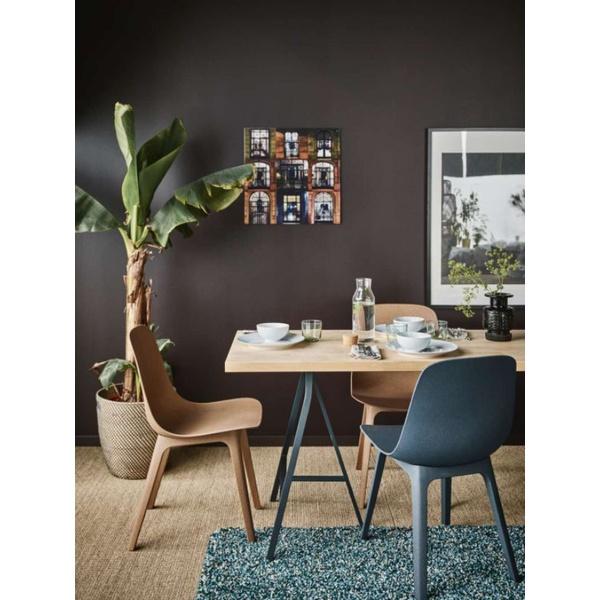 ikea ODGER 餐椅 絕版色黑色 棕色 全新未拆-細節圖4