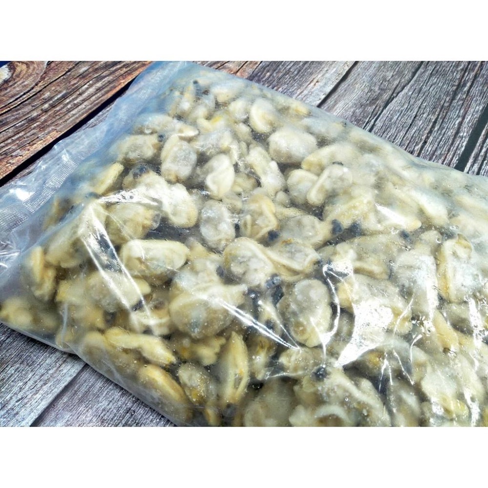 凍煮雜色蛤肉 1000g 一般會稱 熟凍海瓜子肉【嗨三打】-細節圖3