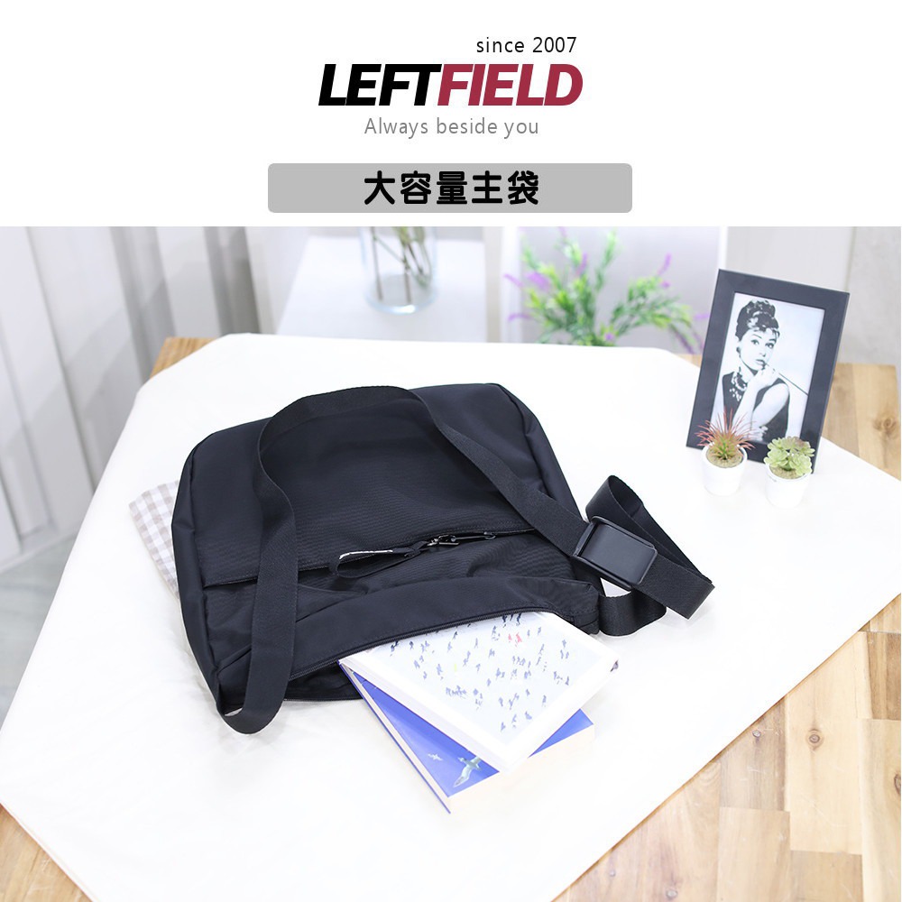 斜背包 男女包 韓國製 LEFTFIELD防潑水簡約素面側背包 NO.LF1237-細節圖5