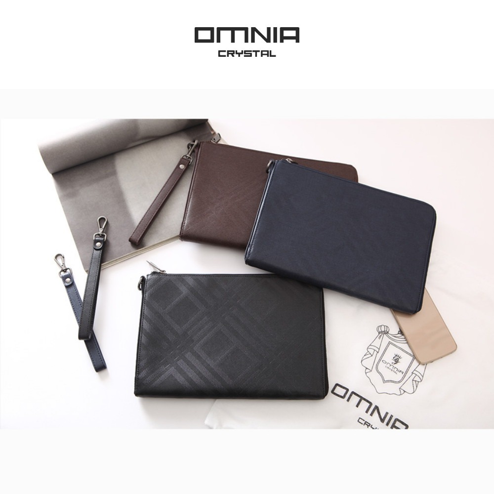 【WHOSE BAG】韓國OMNIA ZEKE頂級牛皮萬用商務包 真皮手拿包 男包 女包 NO.MB5099-細節圖4