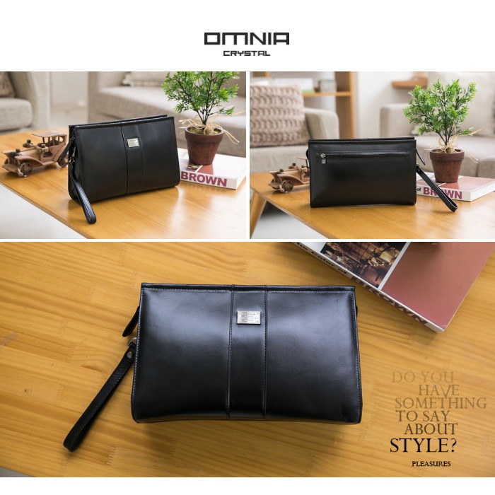 【WHOSE BAG】韓國OMNIA Pan男士頂級牛皮商務包 真皮手拿包 男包 NO.MB5002-細節圖3