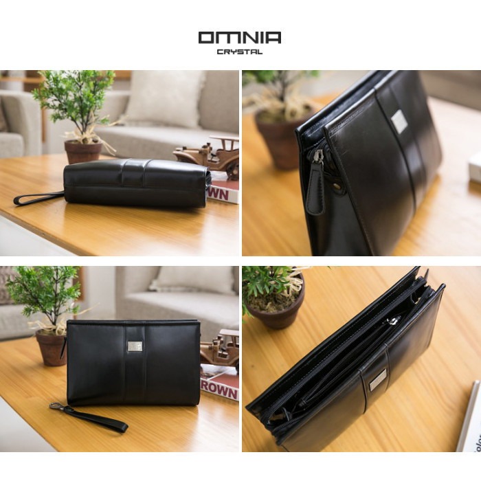 【WHOSE BAG】韓國OMNIA Pan男士頂級牛皮商務包 真皮手拿包 男包 NO.MB5002-細節圖5