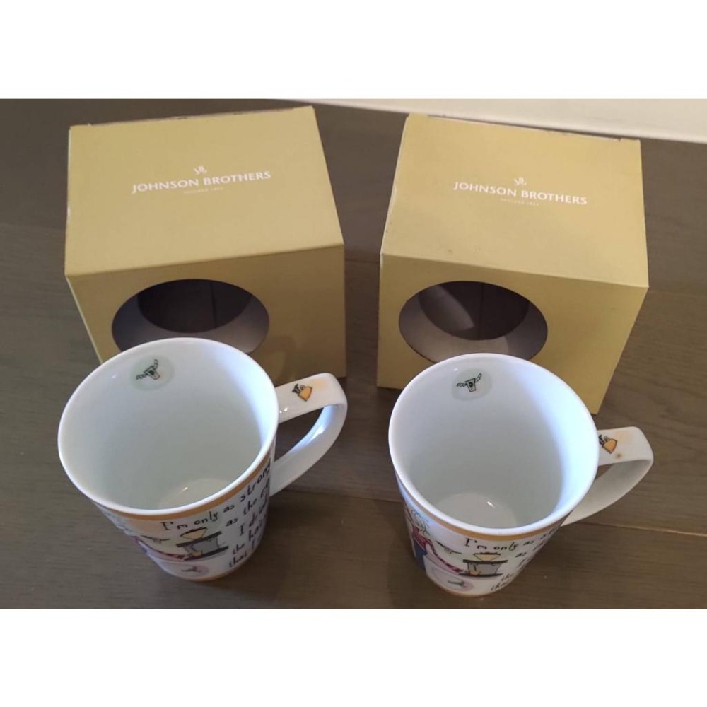 (全新)  Johnson Brothers 馬克杯  Born to Shop 購買狂想系列-細節圖4