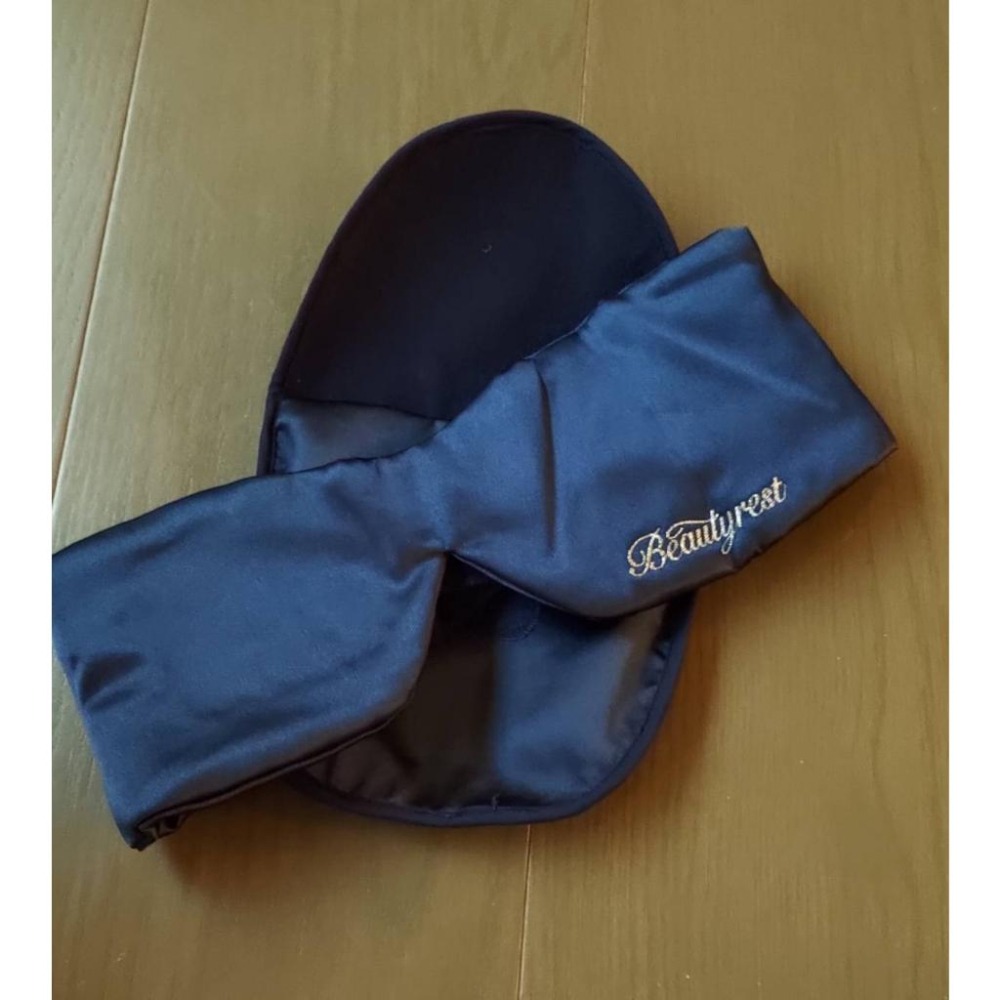 (全新) 席夢思 SIMMONS 眼罩 加大絲緞材質 有收納袋-細節圖2