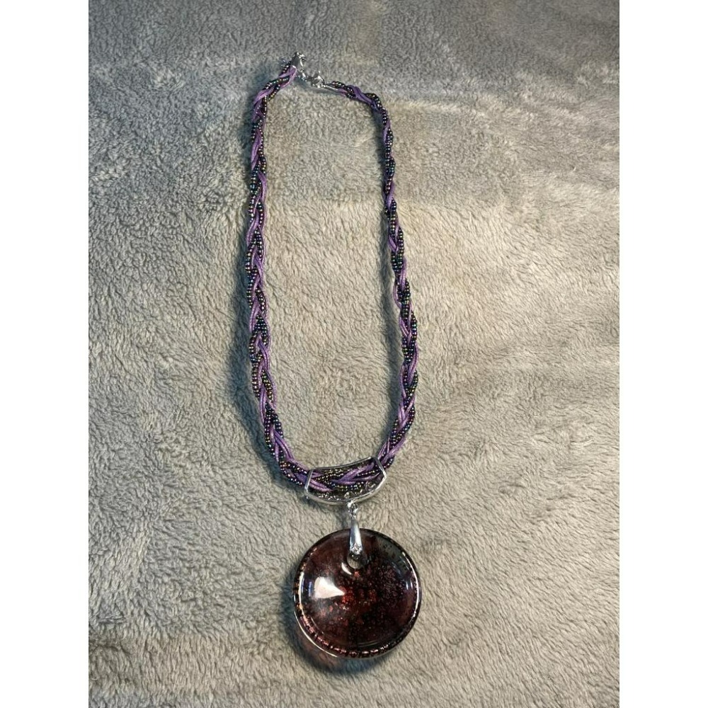 (全新) 琉璃滿福項鍊  精緻編製短繩  質感佳-細節圖2