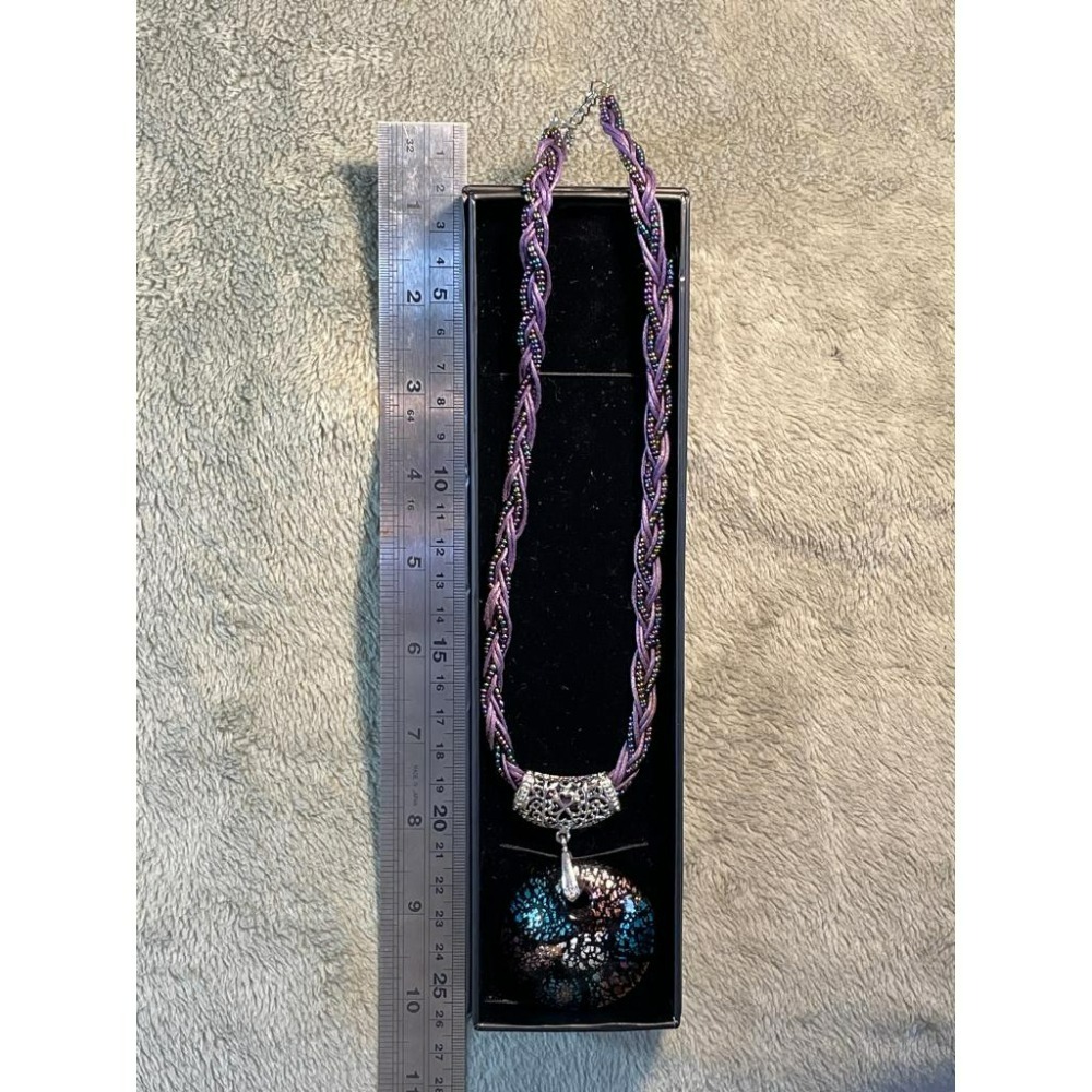 (全新) 琉璃滿福項鍊  精緻編製短繩  質感佳-細節圖3