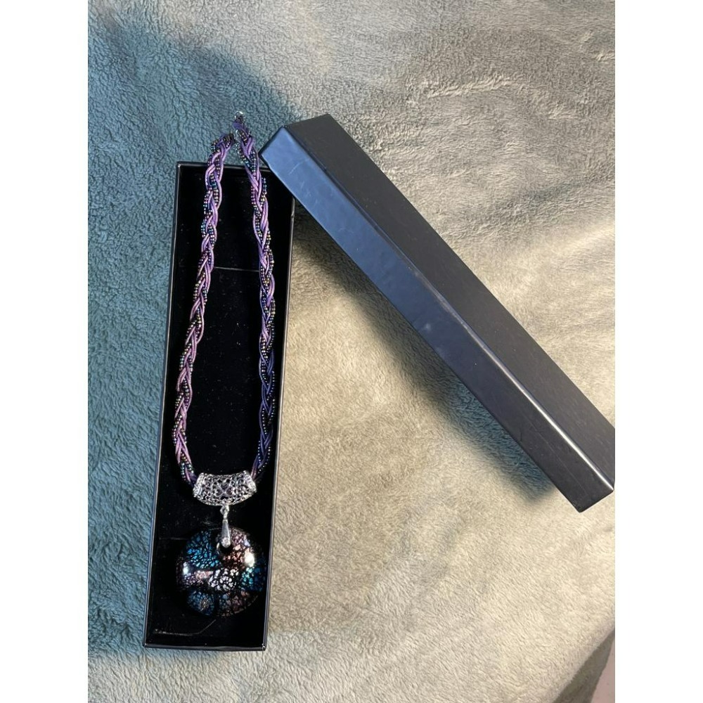 (全新) 琉璃滿福項鍊  精緻編製短繩  質感佳-細節圖4