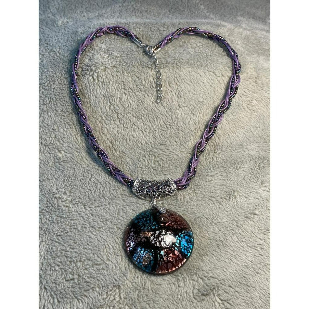 (全新) 琉璃滿福項鍊  精緻編製短繩  質感佳-細節圖5