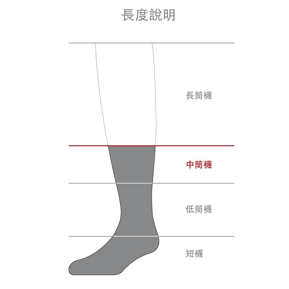 經典條紋中筒襪 灰紅 長襪 條紋襪 街頭 潮流襪-細節圖2