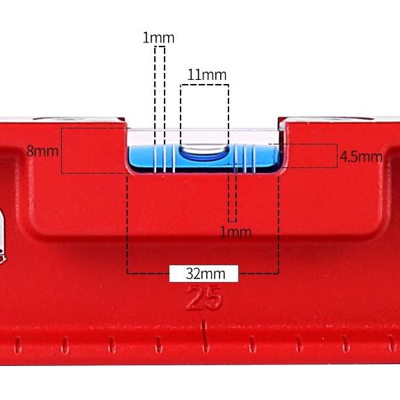 高檔水平尺 高精度 帶磁鐵 水平尺 水平儀 強磁水平尺 水平儀 丈量 水平 垂直 尺 氣泡 磁吸 雷射 氣泡 捲尺-細節圖5