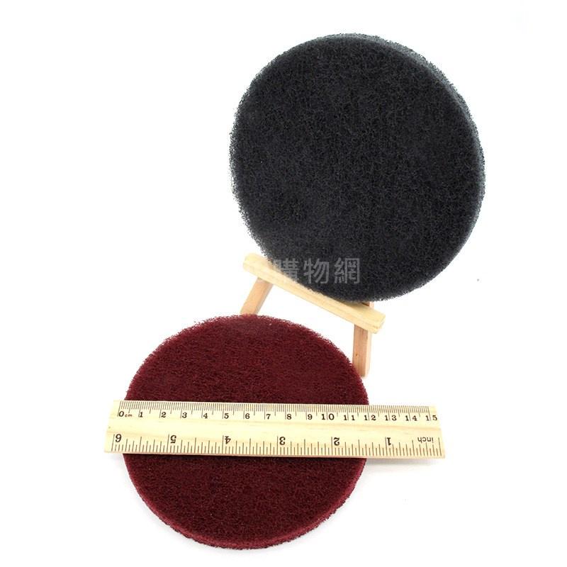 免運 5吋自黏 菜瓜布 魔鬼氈圓盤 自黏托盤 圓盤 自黏圓盤 砂輪 打磨 研磨125mm 百潔布 拋光 研磨 砂 拋光-細節圖3