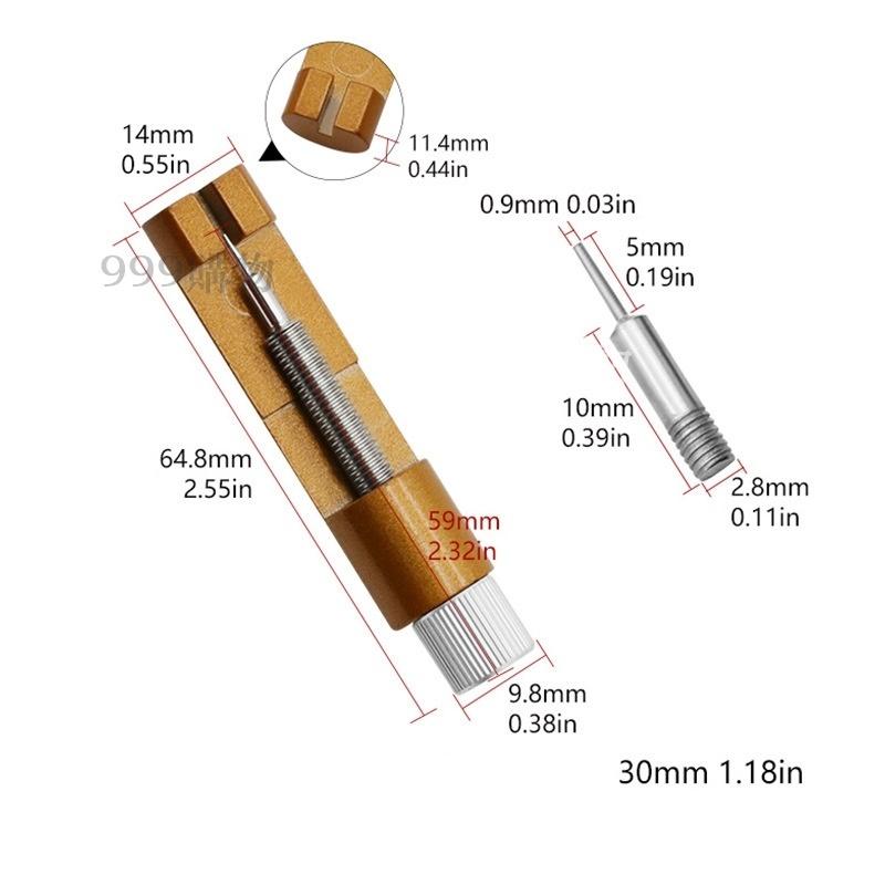 金屬拆帶器 拆卸 錶鏈 調錶 長短 手錶維修 拆帶器 截錶器 鋼錶 鏈調節 手錶 錶 拆表-細節圖6