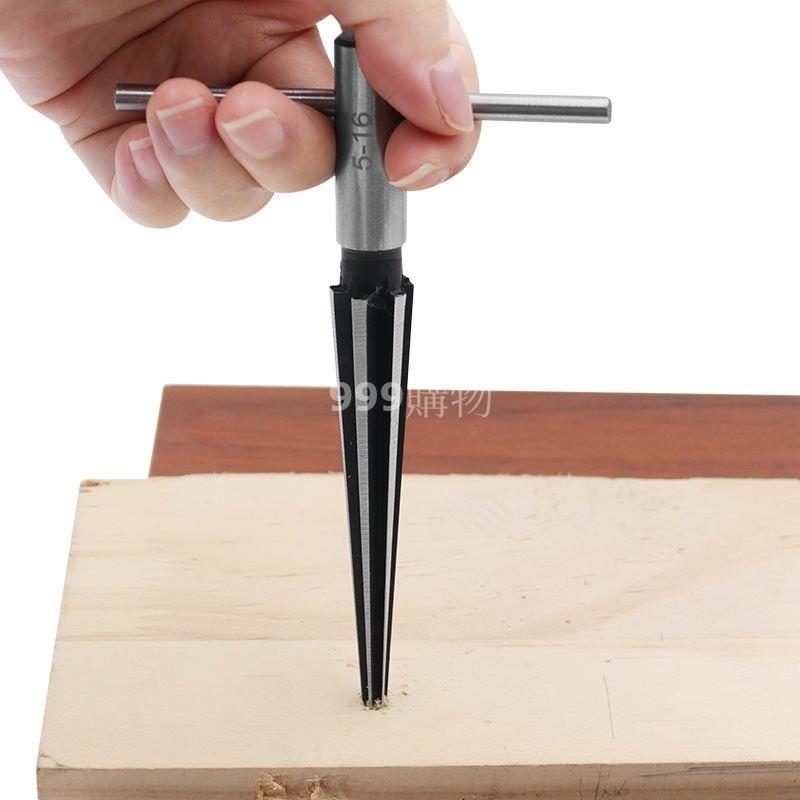 錐度 手用錐度鉸刀 1/8-1/2（3-13mm) 5-16mm 錐形 擴孔 倒角 開孔 沉頭刃具-細節圖9