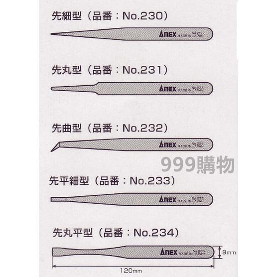 ANEX 安耐士 塑料/不鏽鋼 鑷子 5件套 單隻販售 防靜電 防腐 蝕塑膠鑷子 夾子-細節圖2