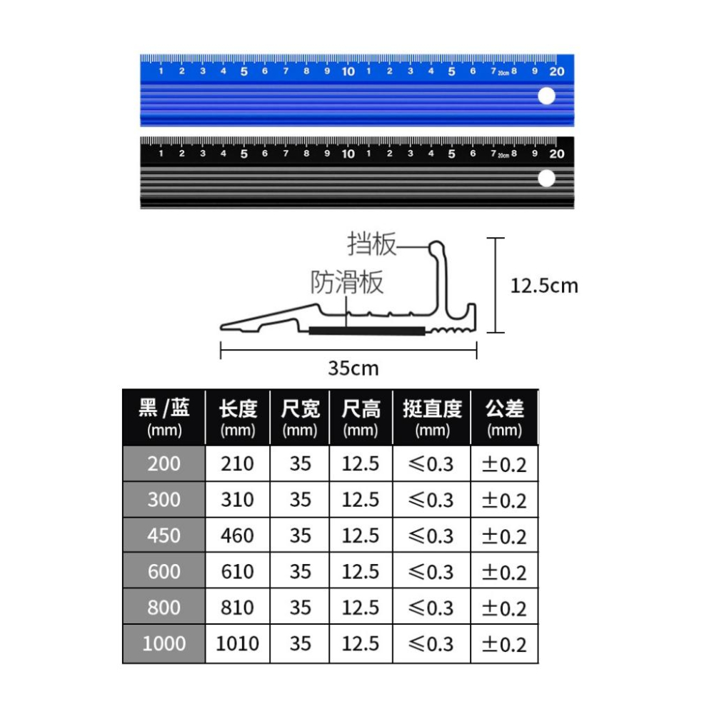 直角 角尺 角度尺 拐尺 不锈鋼90度加厚 木工角尺 L型-細節圖5