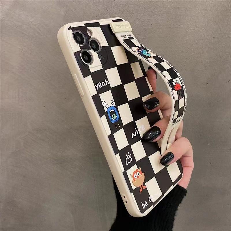 怪獸棋盤硅膠防摔手機殼 三星 S22 S22+ S20Ultra S20FE S20+ S21Ultra S10保護殼-細節圖4