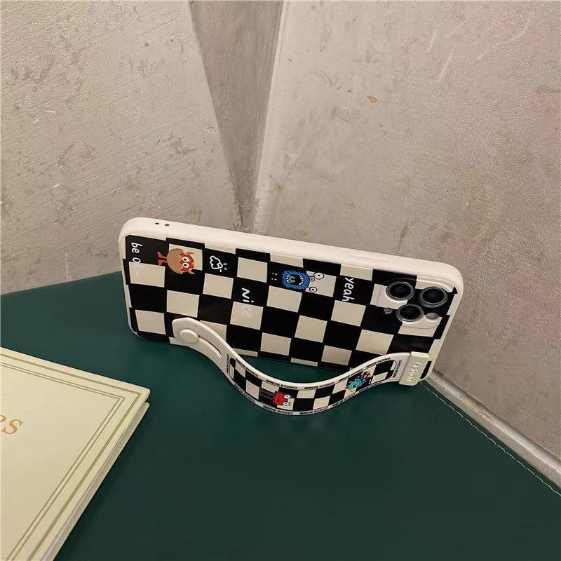 怪獸棋盤硅膠防摔手機殼 三星 S22 S22+ S20Ultra S20FE S20+ S21Ultra S10保護殼-細節圖5