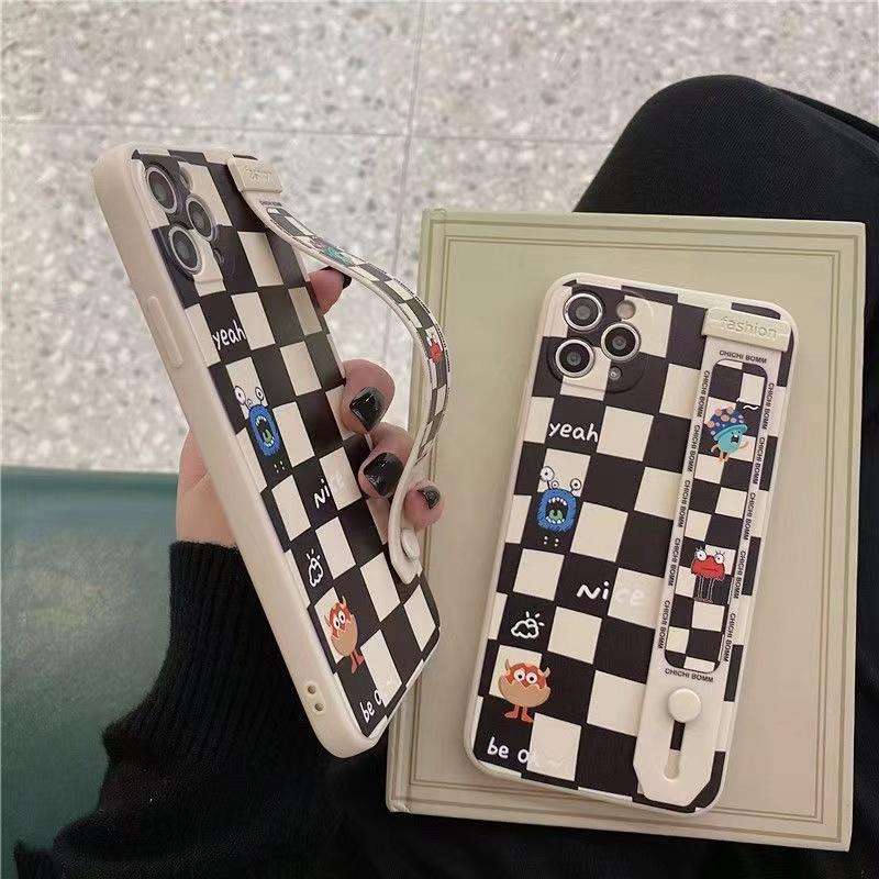 怪獸棋盤硅膠防摔手機殼 三星 S22 S22+ S20Ultra S20FE S20+ S21Ultra S10保護殼-細節圖6