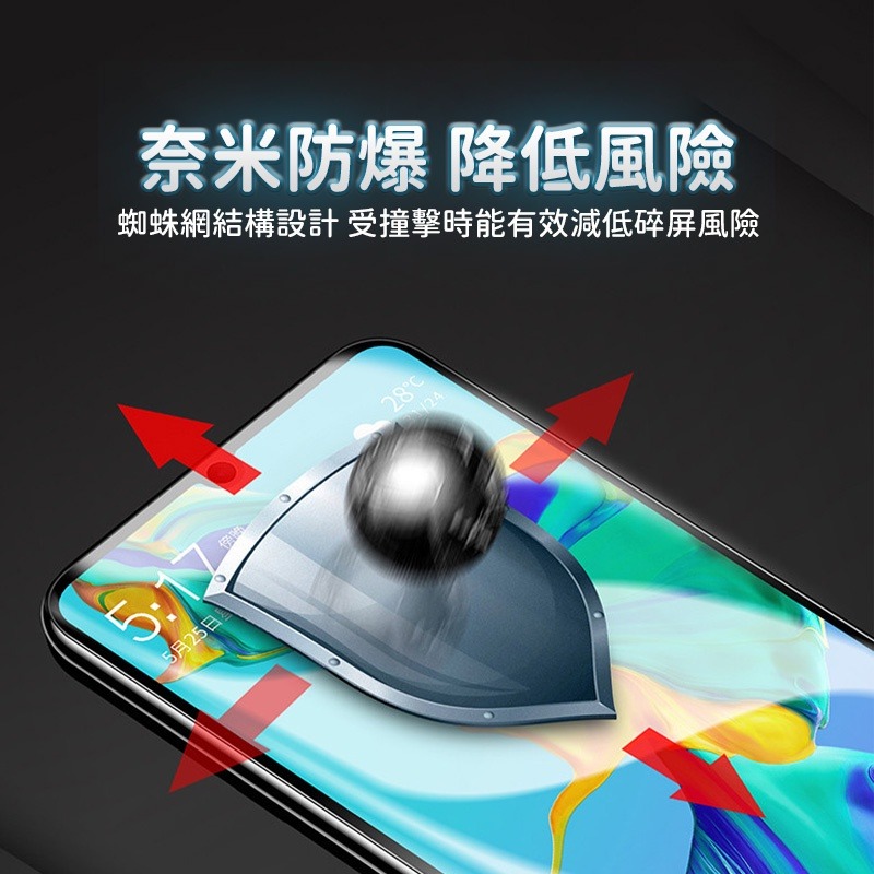 OPPO滿版水凝膜 保護貼適用Reno7 Reno6 Reno5 Reno4 Z R17 R15 Pro A55 A74-細節圖6
