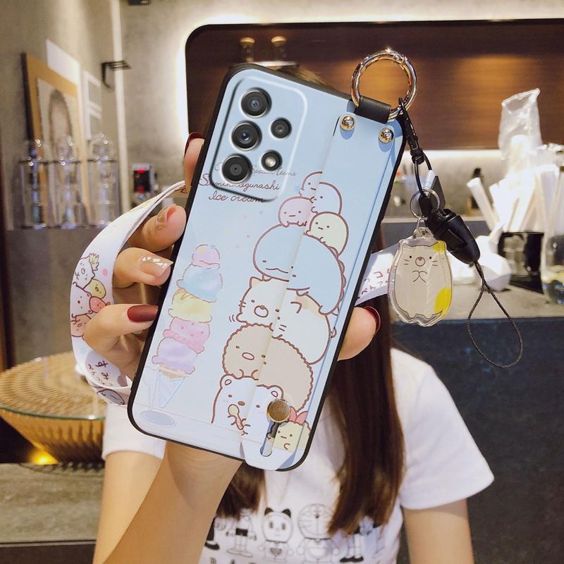 可愛掛繩防摔手機殼 三星 S23 Ultra S21 S20 FE S21+ S20+ S23+ 保護殼-細節圖2