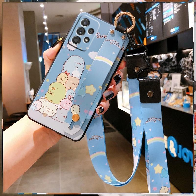 可愛掛繩防摔手機殼 三星 S23 Ultra S21 S20 FE S21+ S20+ S23+ 保護殼-細節圖3