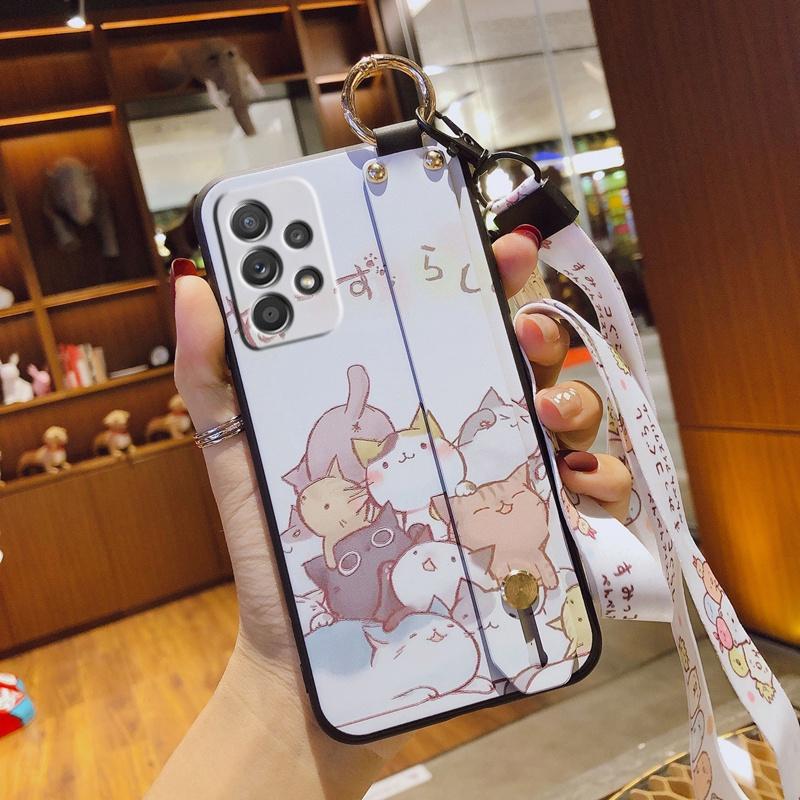 可愛掛繩防摔手機殼 三星 S23 Ultra S21 S20 FE S21+ S20+ S23+ 保護殼-細節圖5