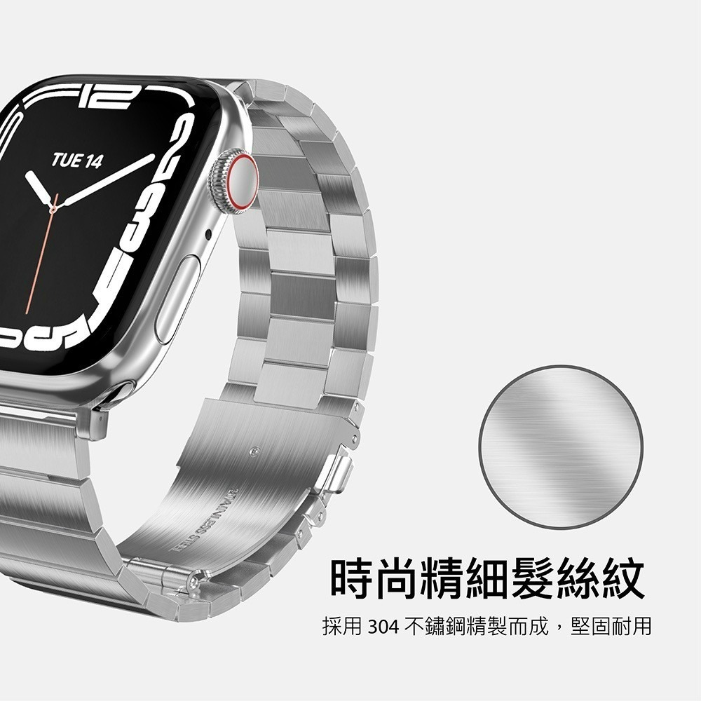 SwitchEasy 魚骨牌 Apple Watch Maestro 不鏽鋼鏈錶帶 不鏽鋼金屬錶帶 (附長度調整器)-細節圖2