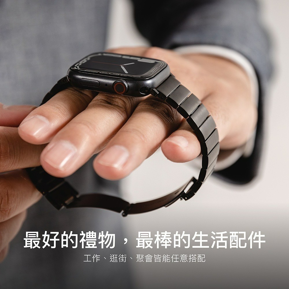 SwitchEasy 魚骨牌 Apple Watch Maestro 不鏽鋼鏈錶帶 不鏽鋼金屬錶帶 (附長度調整器)-細節圖6