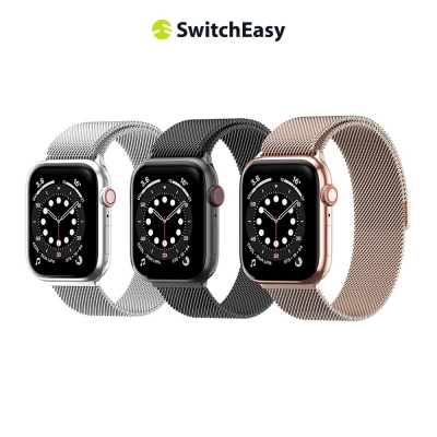 Switcheasy Mesh 不鏽鋼磁吸錶帶Apple Watch7/6/5/4/SE 41M 45M 49M 錶