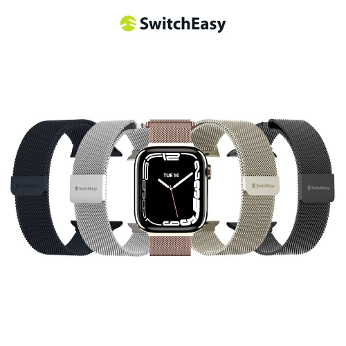 Switcheasy Mesh 不鏽鋼磁吸錶帶 Apple Watch7/6/5/4/SE 41M 45M 49M 錶帶