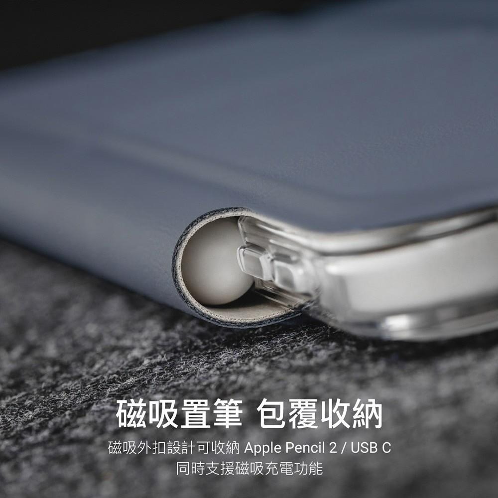 MAGEASY FACET iPad Air/Pro 11吋 12.9吋 抗汙全方位支架透明保護套 保護殼 掀蓋皮套-細節圖6