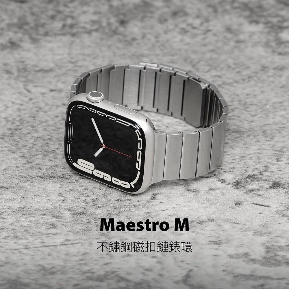 MAGEASY Apple Watch Maestro M 不鏽鋼磁扣鏈錶帶 金屬不鏽鋼磁吸錶帶 支援全系列尺寸-細節圖2