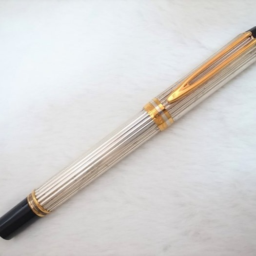 1980s waterman 法國製M100純銀18k 細字尖鋼筆(8成新無凹無退金